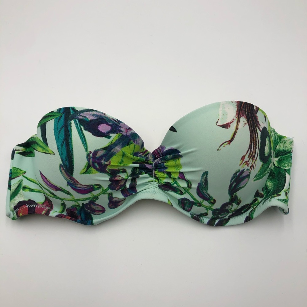 Anthropologie Mermaid strapless swim top 34C